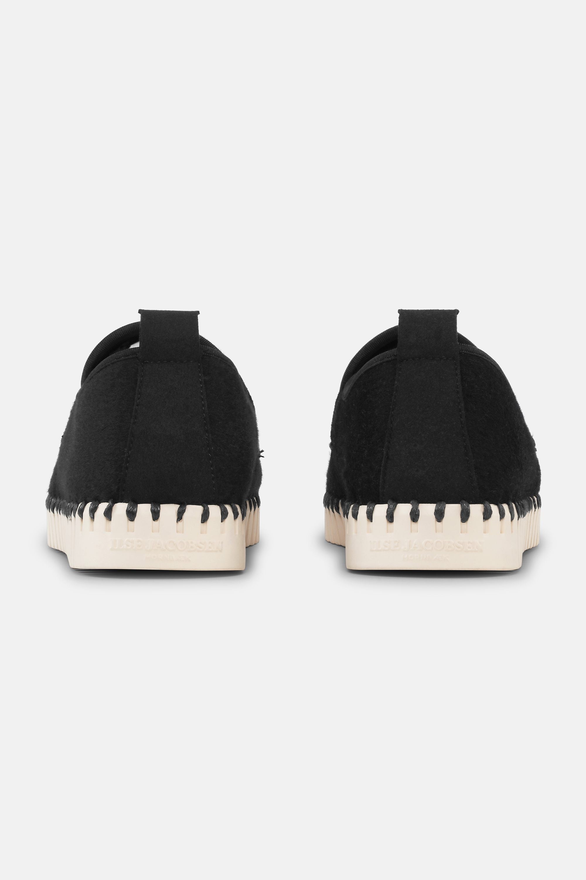 Tulip Wool Loafer - Black Pearled Ivory
